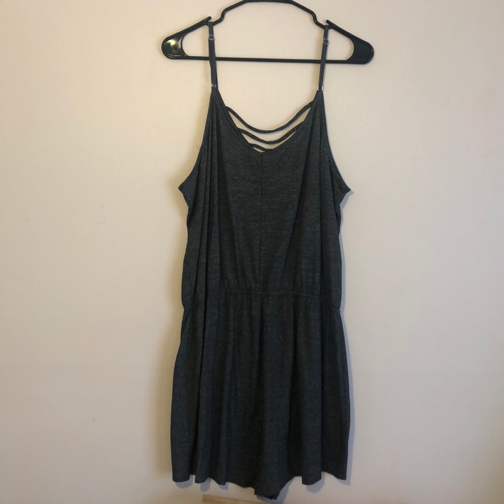 Grey Strappy Romper